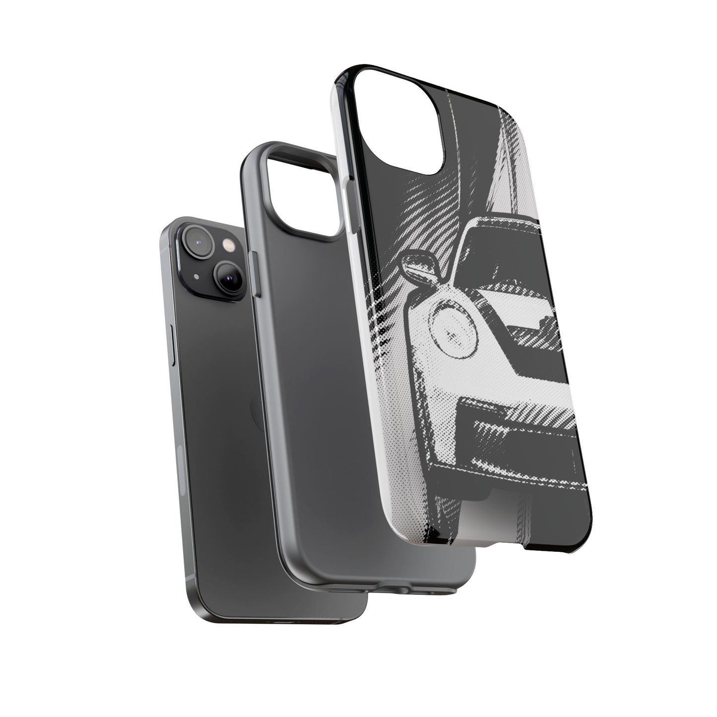 Stylised Phone Case (Vertical)- Porsche 911 GT3 RS Tough Case