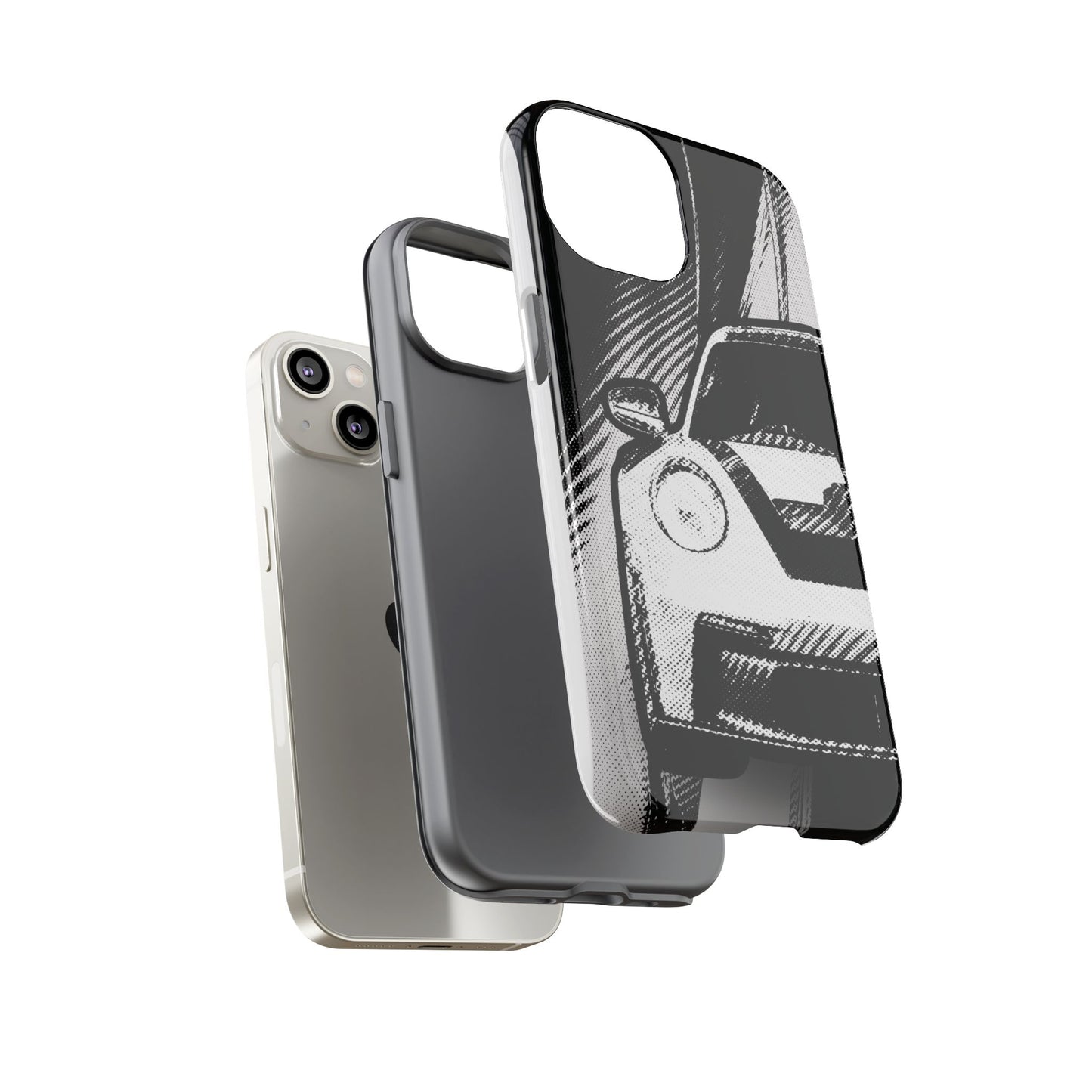 Stylised Phone Case (Vertical)- Porsche 911 GT3 RS Tough Case